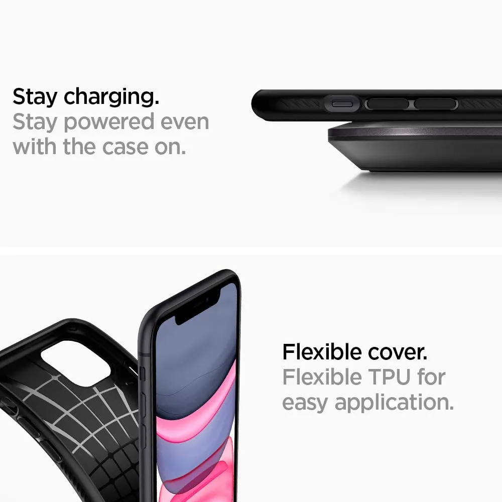 Spigen Liquid Air Armor Designed for iPhone 11 Case (2019) - Matte Black