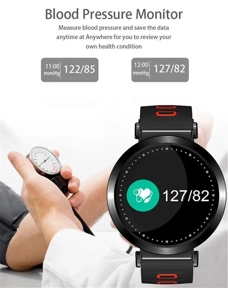 Sport Smart Watch with Blood Oxygen Heart Rate Blood Pressure Monitor Pedometer