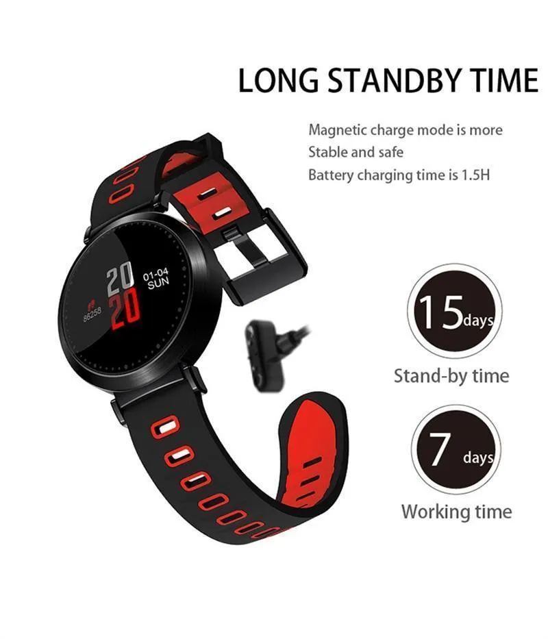 Sport Smart Watch with Blood Oxygen Heart Rate Blood Pressure Monitor Pedometer