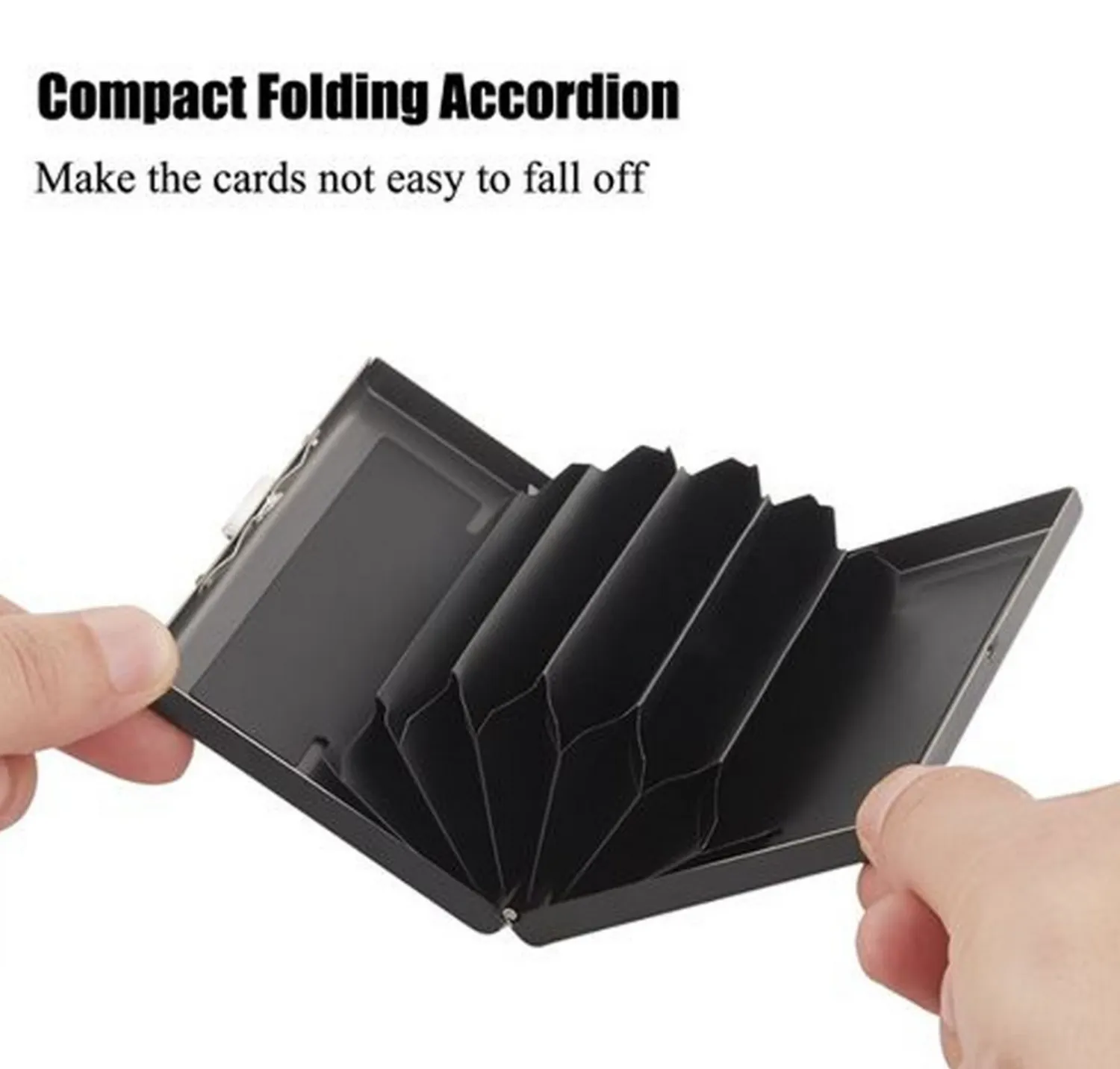 Stainless Steel Credit Card ID Wallet Bank Business Card Holder Unisex RFID