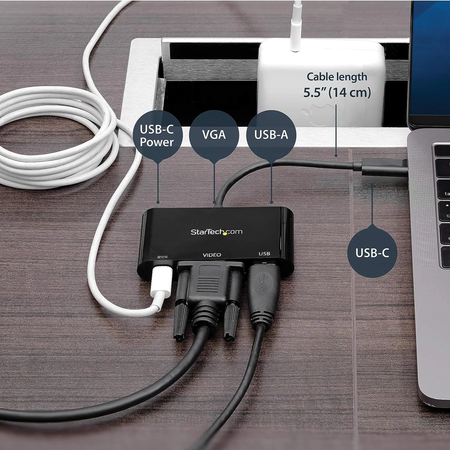 StarTech.com USB-C VGA Multiport Adapter