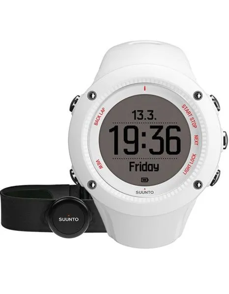 Suunto Ambit 3 Run White - GPS - Mobile Connection - Heart Rate Belt