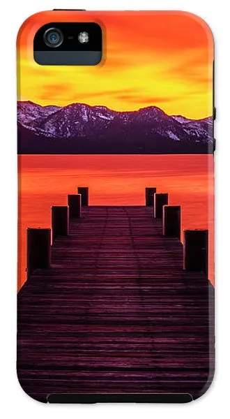 Tahoe Ablaze By Brad Scott - Phone Case