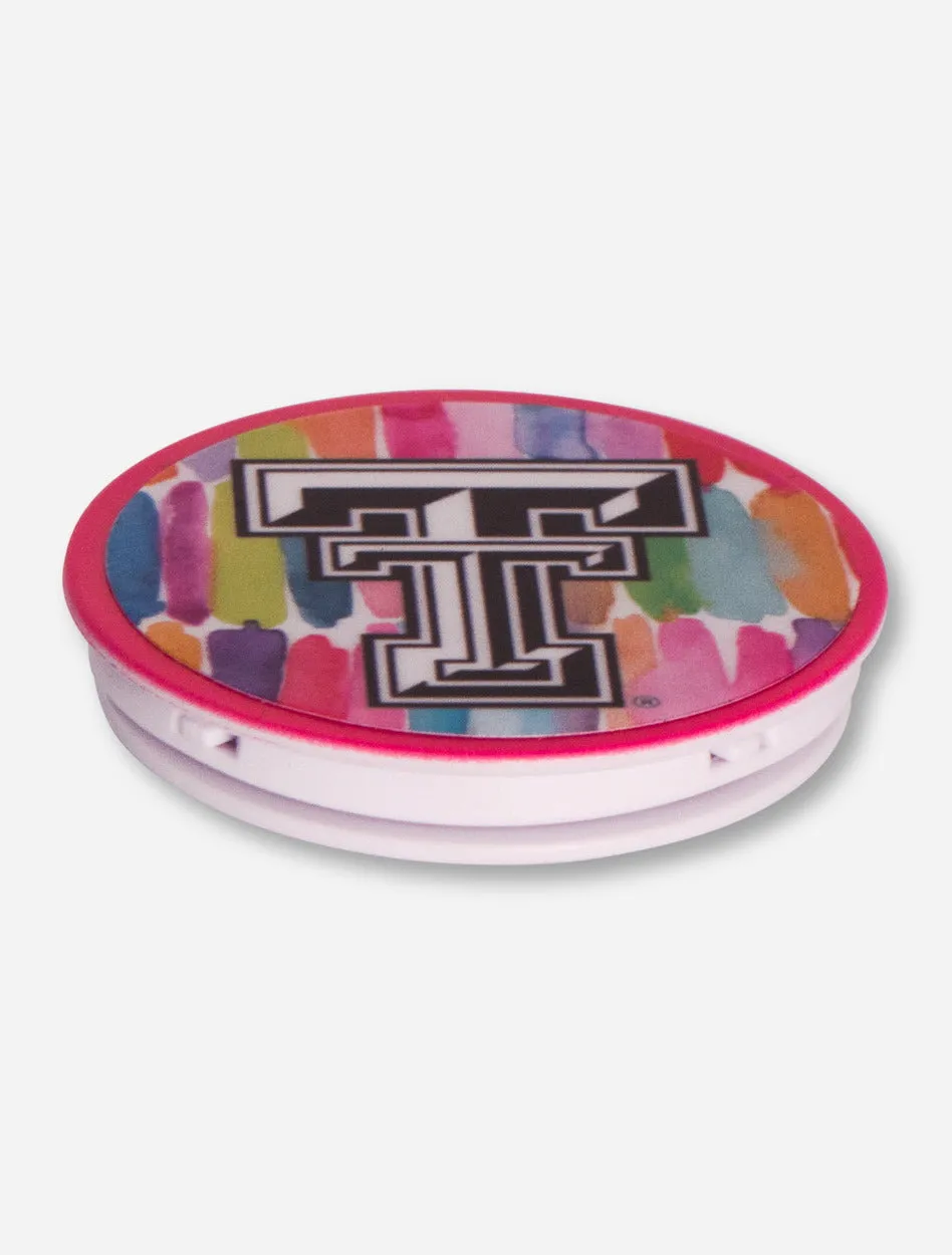 Texas Tech Red Raiders Watercolor Pop Socket Grip Stand