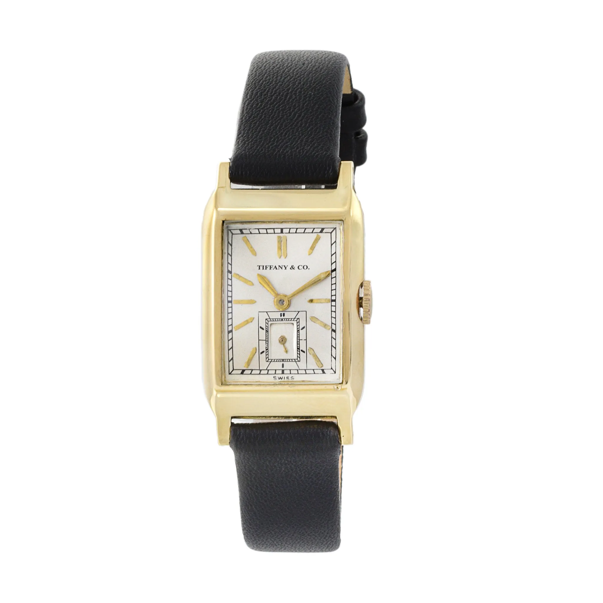 Tiffany & Co. Tank Watch by Movado 14K Yellow Gold