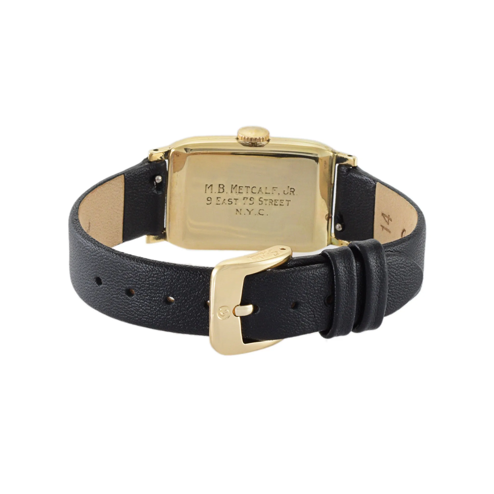 Tiffany & Co. Tank Watch by Movado 14K Yellow Gold