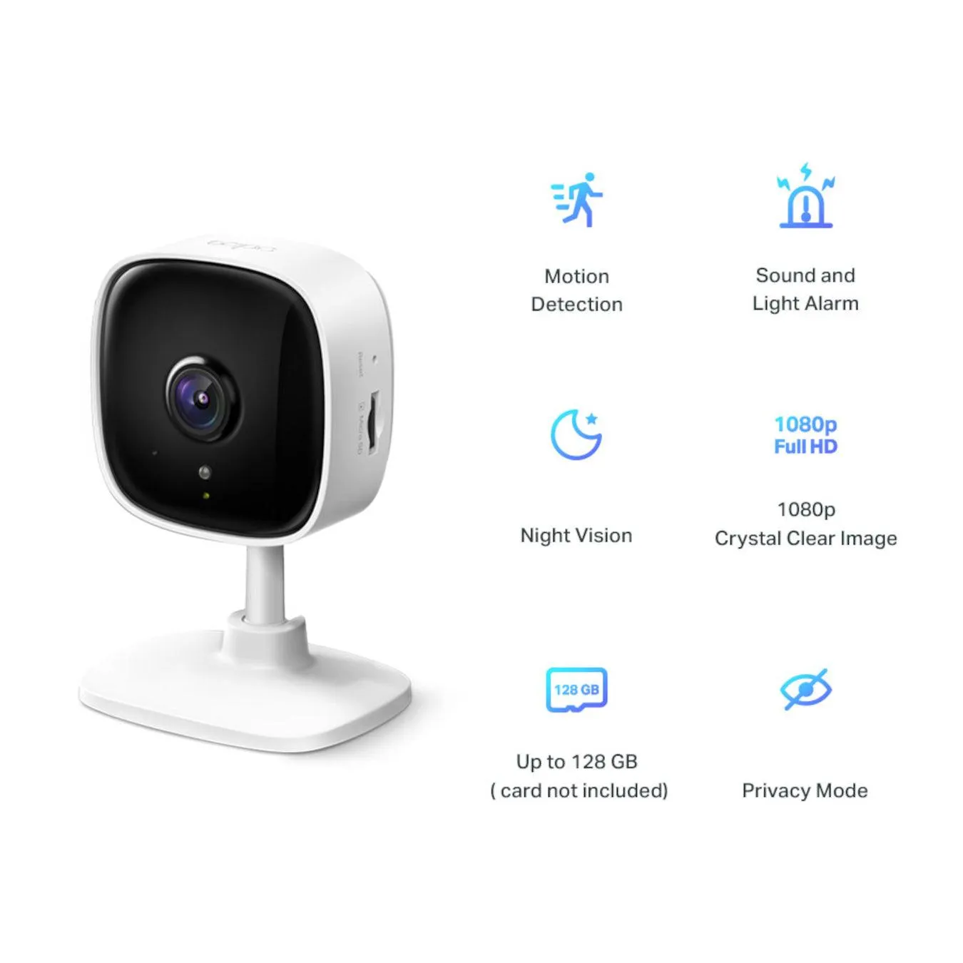 TP-Link Tapo C100 Home Security Wi-Fi Camera - White | TAPOC100