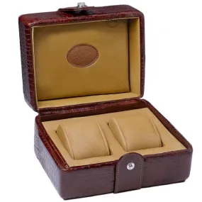 UNDERWOOD (LONDON) - Double Croco Watch Box | UN215/CBRW