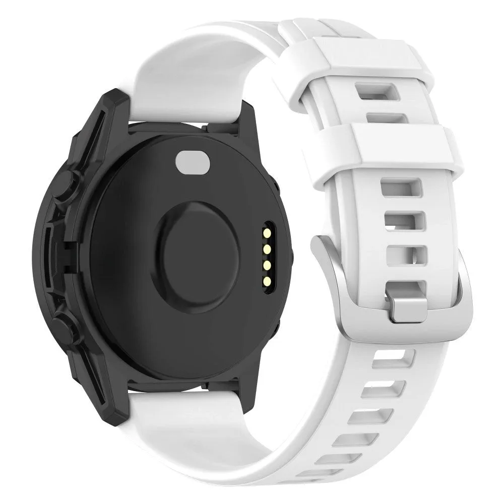 Universal Garmin 22mm Silikone Sports Rem - Hvid