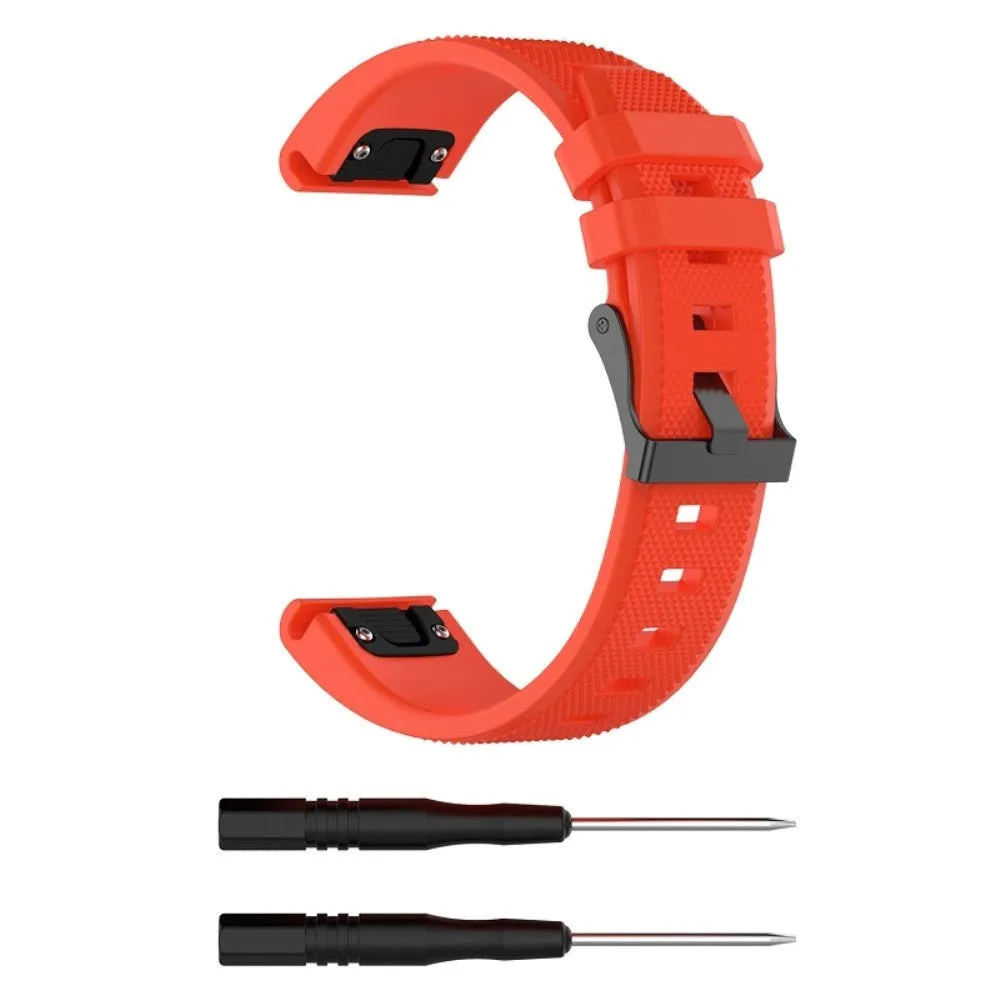 Universal Garmin Riflet Silikone 22mm QuickFit Rem - Orange