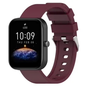 Universal Silikone Smartwatch Rem (20mm) m. Metal Spænde - Vinrød