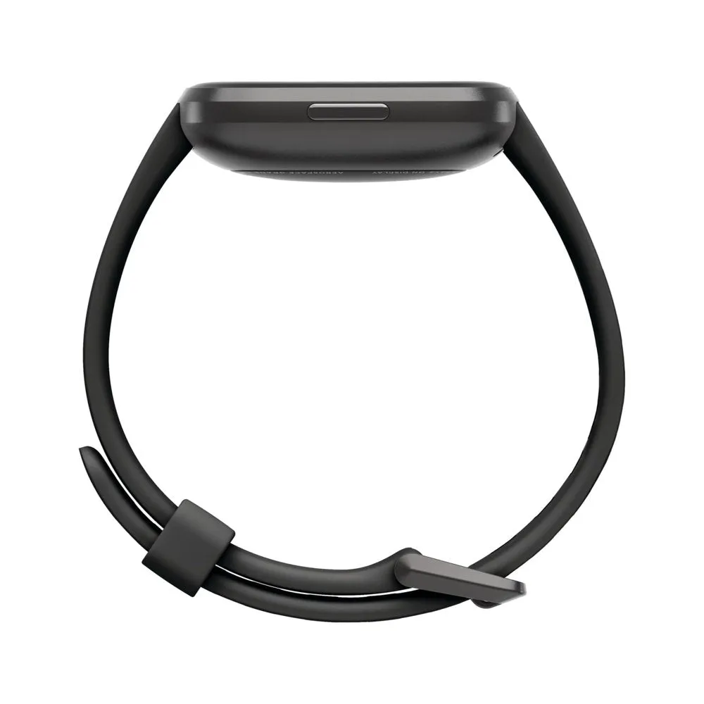 Versa 2 Health & Fitness Smartwatch - Black/Carbon Aluminum