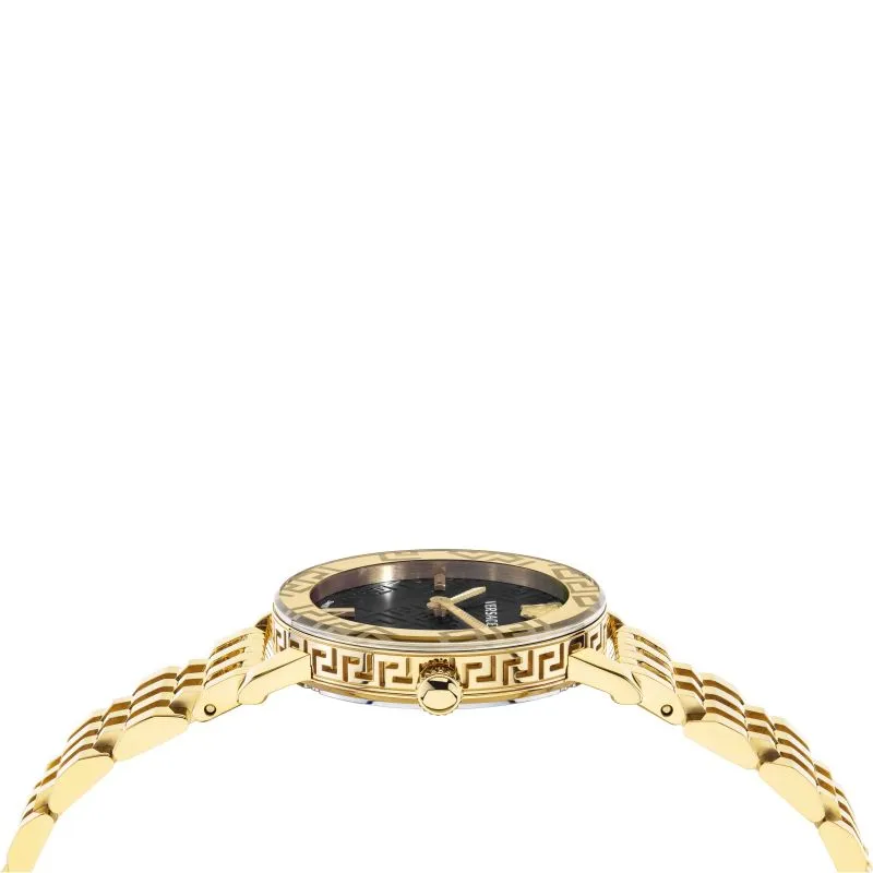 Versace Greca Glass Ladies Gold Watch VEU300621