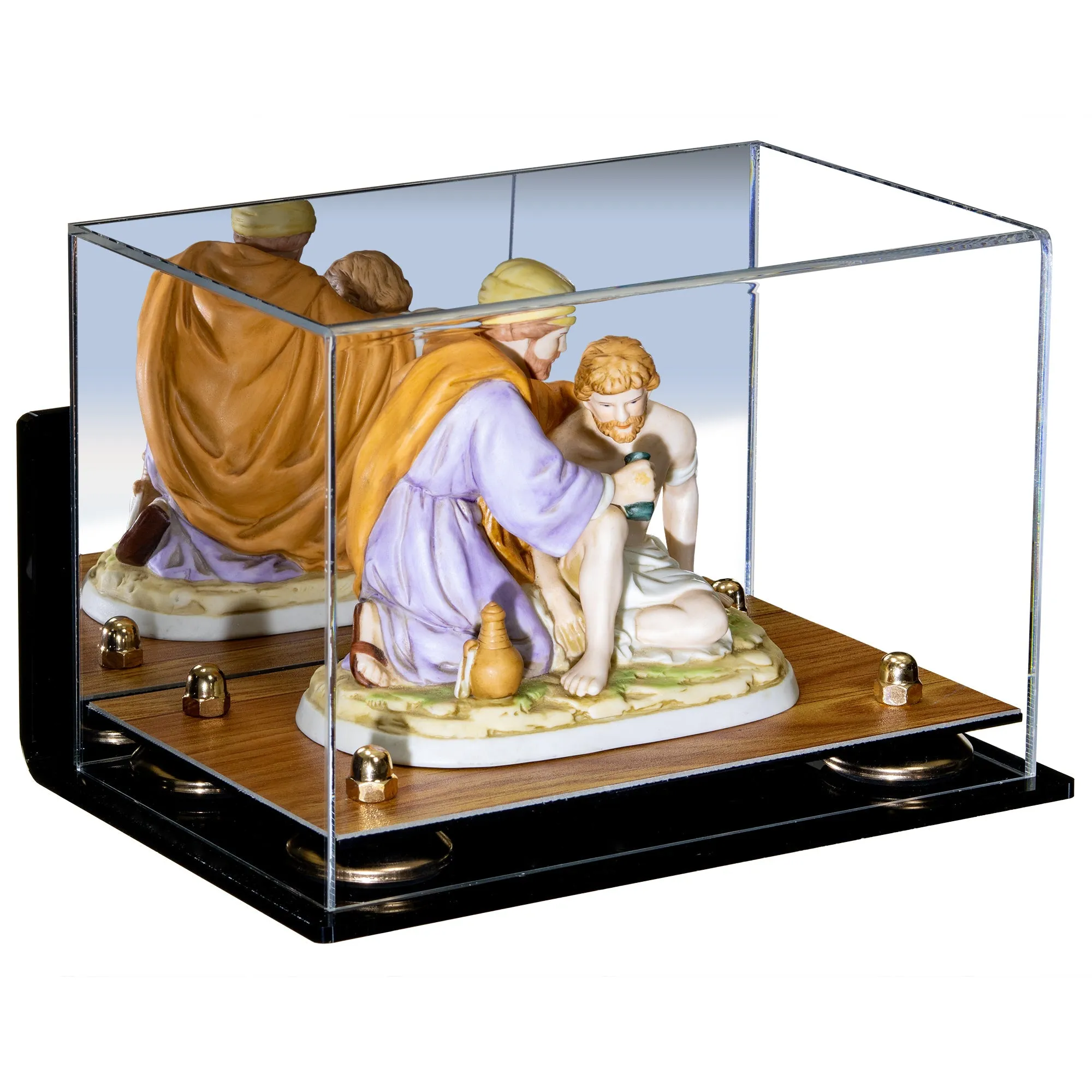 Versatile Acrylic Display Case 9.5 x 6 x 6.5 - Mirror Wall Mounts  (V43/A005)