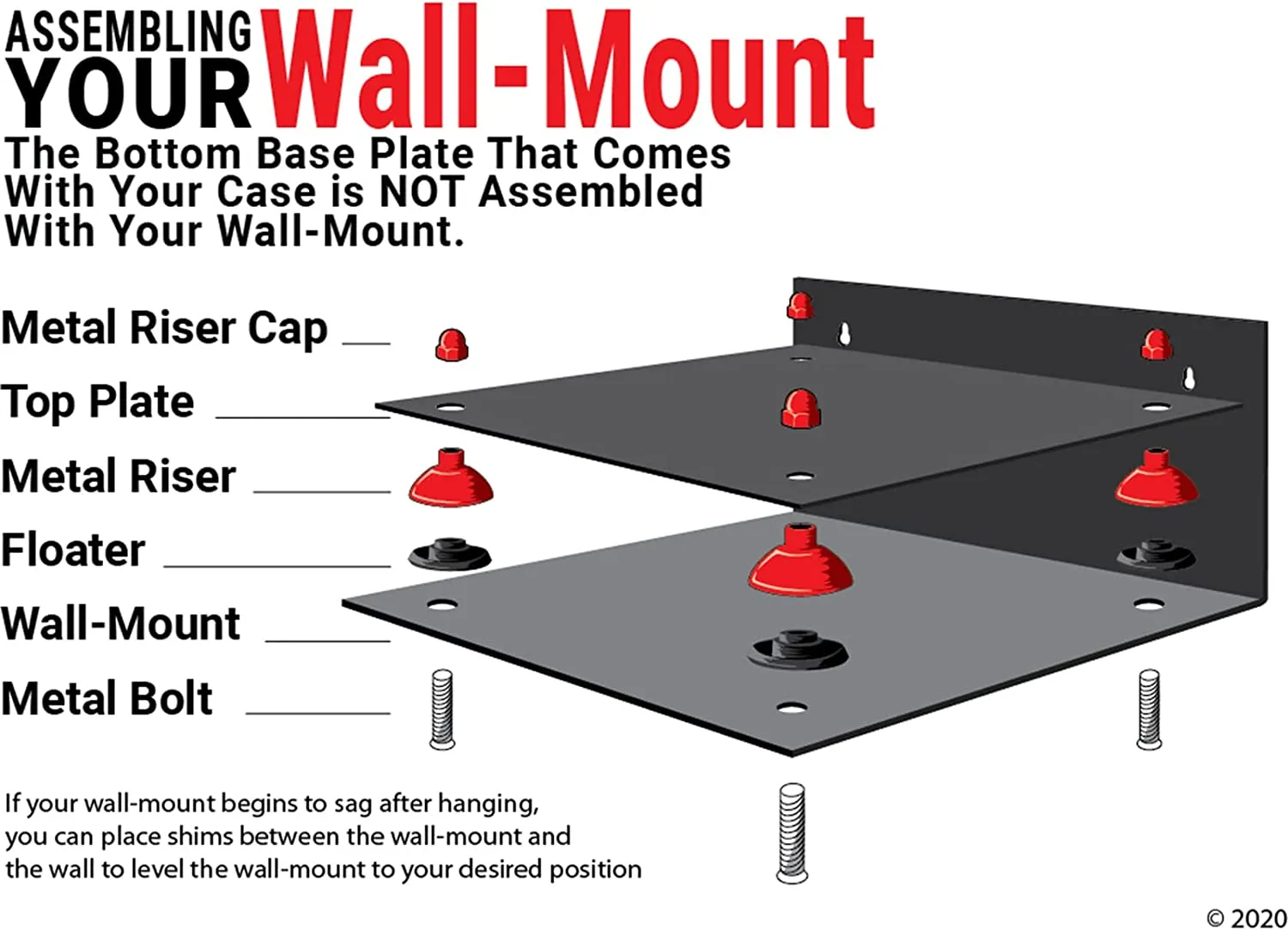 Versatile Acrylic Display Case 9.5 x 6 x 6.5 - Mirror Wall Mounts  (V43/A005)