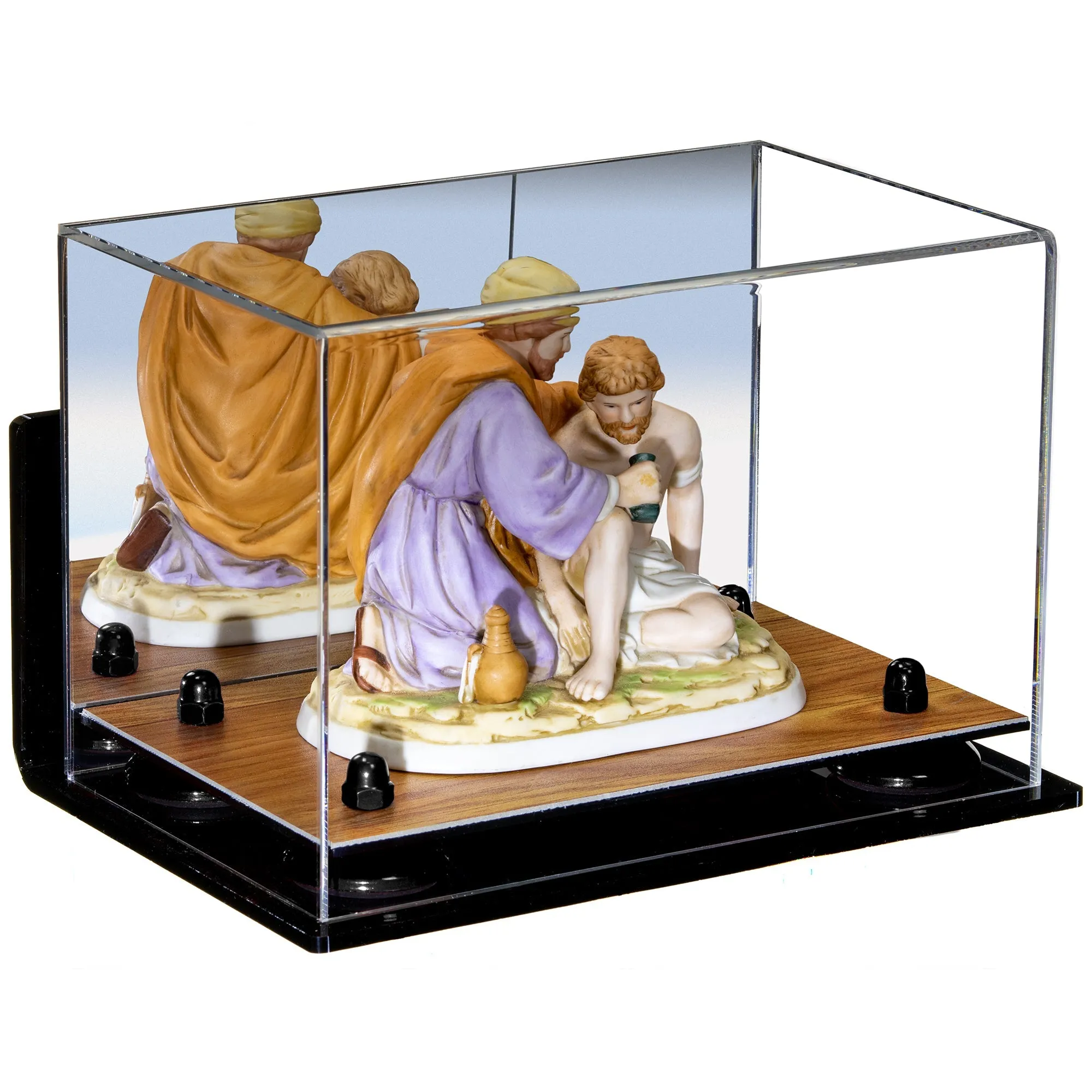 Versatile Acrylic Display Case 9.5 x 6 x 6.5 - Mirror Wall Mounts  (V43/A005)