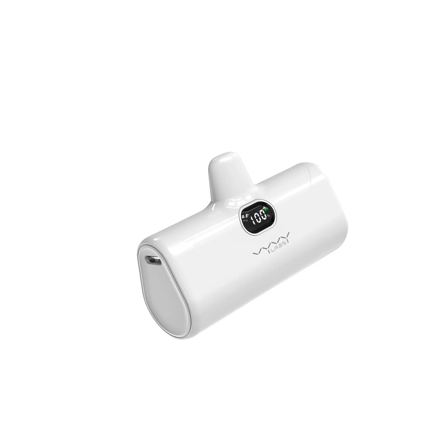 Vyvylabs Q05 Capsule Power Bank 5000mAh (With Stand and Led light)- White