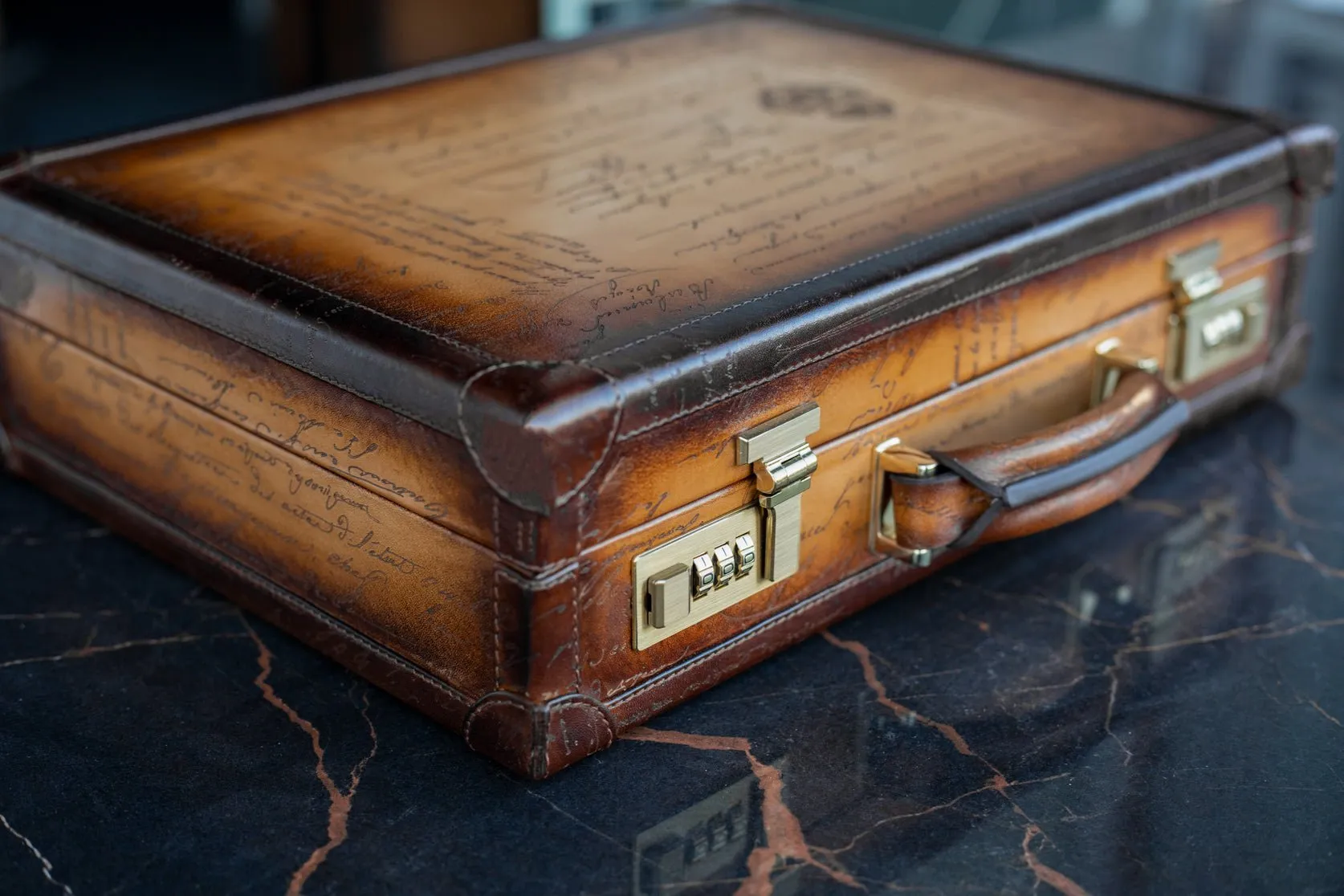 Watch Collector Case - Master Edition Parchment Patina Honey Brown