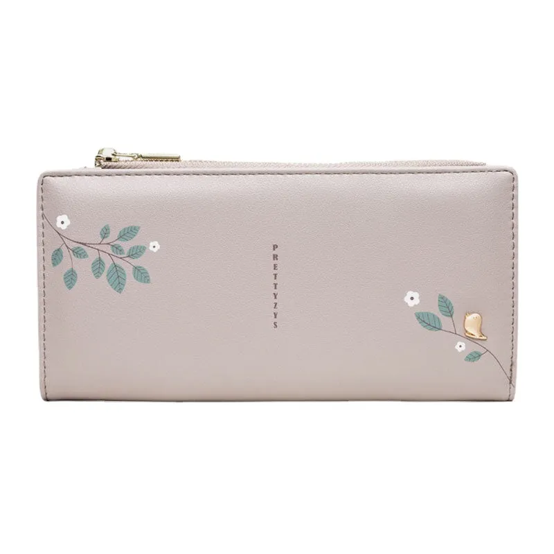 Women 10 Card Slots Long Wallet Purse Phone Bag