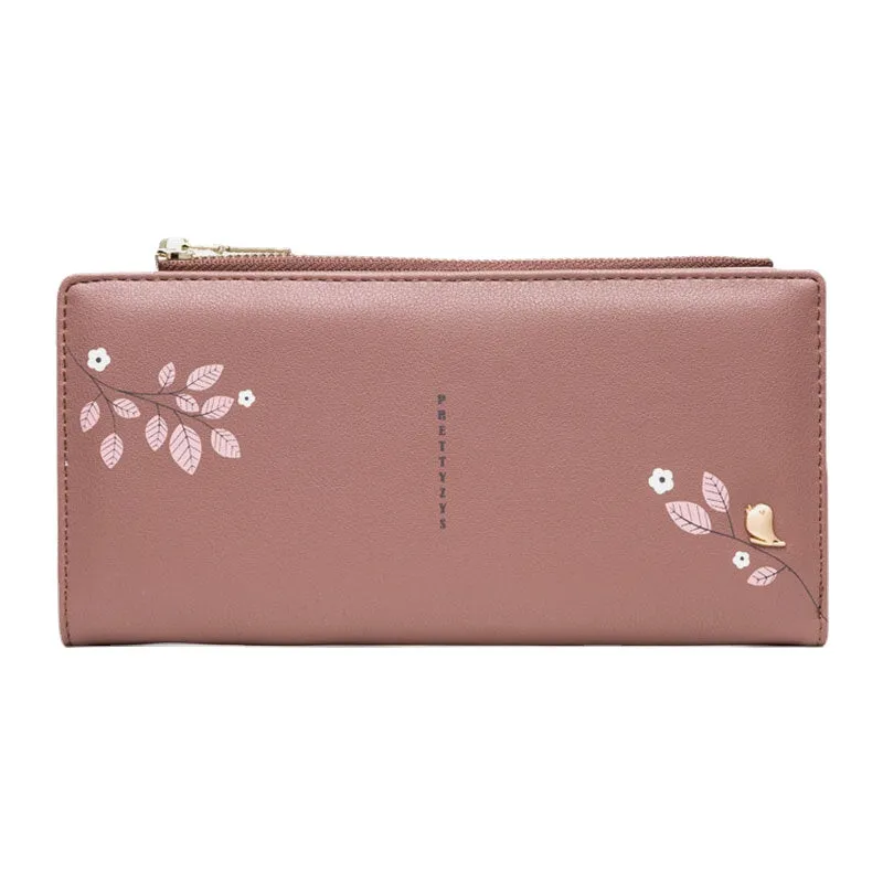 Women 10 Card Slots Long Wallet Purse Phone Bag