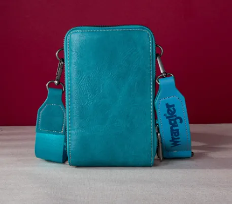 Wrangler Turquoise Crossbody Cell Phone Purse With Wallet WG48S-270DTQ