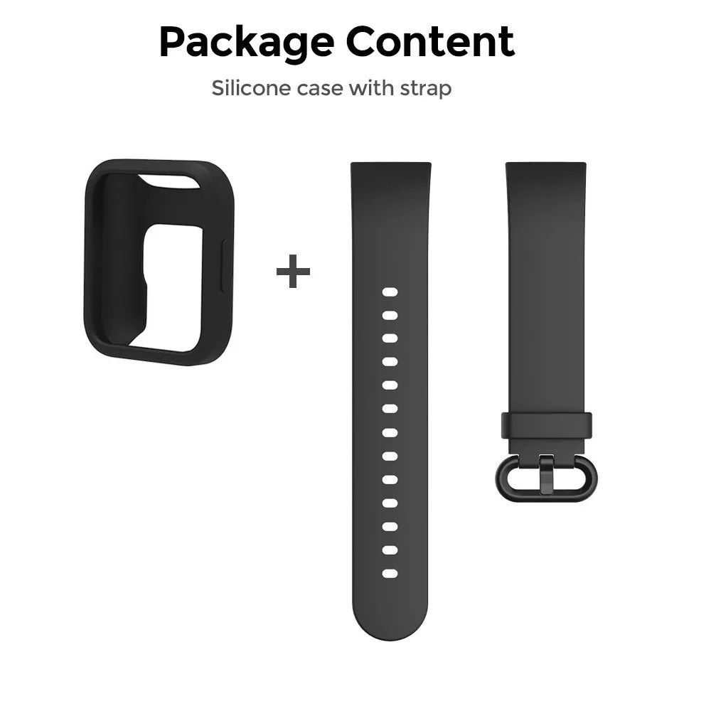 Xiaomi Redmi Watch 2 Lite Band   Watch Case| Silicone Straps Wristband Sport Band |  Black