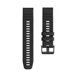 Xtreme Xccessories QuickFit 26mm Silicon Watch Band | Black | Strap - for Garmin